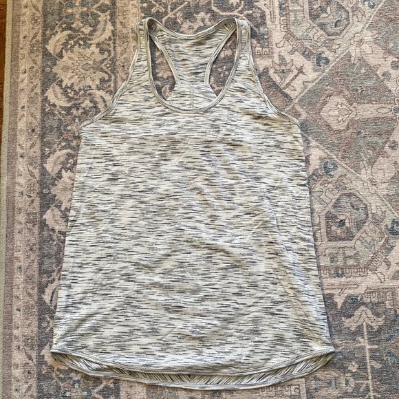 lululemon essential tank - Tiger Space Dye Black White - Picture 2 of 6